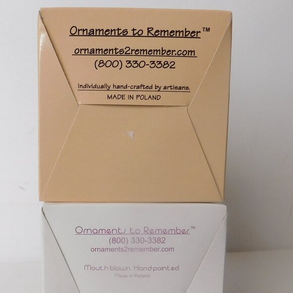 Lot Of Handmade 3.5" Glass Destinations Ornament to Remember Made in Poland - Picture 10 of 15